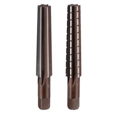2pcs MT2 Morse Taper Reamer Coarse and Finish Set H8 Alloy Tool Steel 6 Flutes picture
