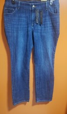 LEE Women's Midrise Regular Fit Straight Jeans Denim  sz 16 W Petite  NEW    F72 picture
