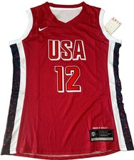 Caitlin Clark USA Red Stitched New RARE Jersey Womens L Large Indiana Fever picture