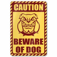 Caution Beware of Dog Sign picture