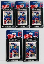 5 pack 2014 Topps Baseball Cleveland INDIANS/GUARDIANS Team Set Blister Pack 17 picture