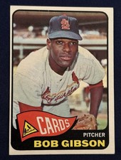 Bob Gibson 1965 Topps #320 St. Louis Cardinals HOF picture