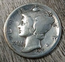 1916-P Mercury Dime - 90% Silver -  #2 picture
