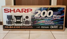 Vintage Sharp Mini Component System 3 CD Double Cassette Tuner Sealed In The Box picture