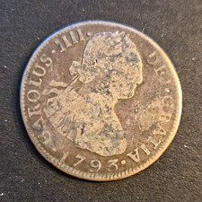 1793 Mexico City 8 Reales Silver 0.903 Charles IV Bust-Type KM#109 picture