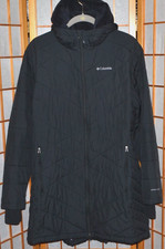 Columbia Omni-Heat Women's Black Insulated Hooded Winter Coat Sz. 2X picture