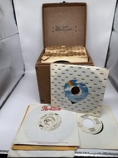Vintage 45 Record Lot 54pc 1950s 1980s Promos Rockabilly Sinatra w/ Platter-Pak picture