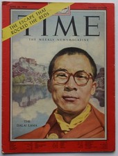 Time magazine April 20,1959 The Dalai Lama Cover , Pacific Edition NO LABEL picture
