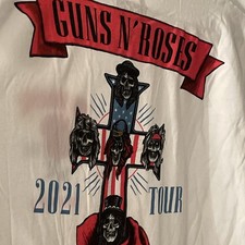 Men’s Guns N’ Roses 2021 North America Tour T-Shirt Size XL (44/46) New picture