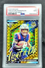 2025 ⭐️/10 Gold Prizm⭐️ TreVeyon Henderson *PSA 9 MINT* ROOKIE- Light It Up (RC) picture