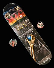 RARE Jamie Foy Samborghini Deathwish Skateboard Deck 8.0” Reaper Stick Shift NEW picture
