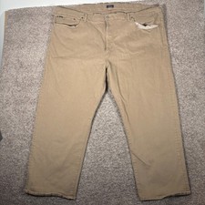 Polo Ralph Lauren Prospect Straight Mens Tan Khaki Pants 54x30 Stretch Twill picture