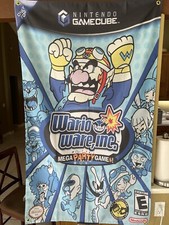 WarioWare Inc Mega Party Game 5ft Flag Banner Nintendo GameCube 2004 picture