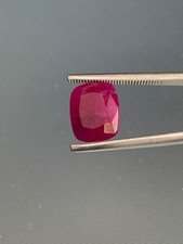 Ruby 2.35 CT Natural cut Afghan Cushion shape Loose gemstone from Afghanistan. picture