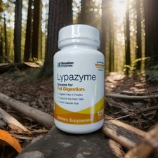 Houston Enzymes Lypazyme 120 Caps fat digestion supports keto diet  07/26 picture