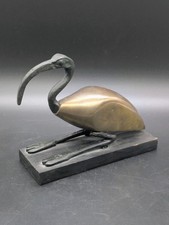Vintage Egyptian-Themed Brass & Bronze Ibis picture