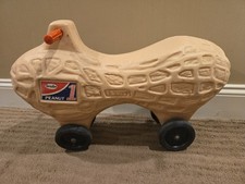 VINTAGE 1960's RARE IRWIN PEANUT KIDS RIDE PUSH & GO SCOOTER picture