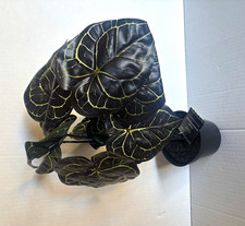 Ashland Halloween Artificial Anthurium Clarinervium Potted Plant 20 in Black picture