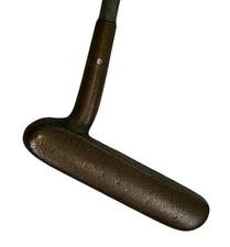 Vintage Titliest Putter ACUSHNET SKOKIE Brass Fluted Shaft Leather Grip picture