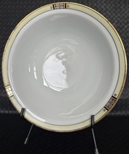 VTG EPIAG ROYAL SERVING BOWL SLOVAKIA CZECHOSLOVAKIA Hand Painted PLATINA 9 Inch picture