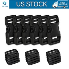 6Set  Quick Side Release Plastic Buckles Cli Buckles for Nylon Webbing Straps 1