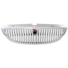 Grille For 03-11 Lincoln Town Car Chrome Shell and Insert with emblem provision picture