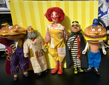 McDonald's 1976 Vintage McDonaldland Character (5) Figure Lot.. picture