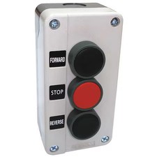 Dayton 32W272 Push Button Control Station, 2No/1Nc, 22Mm picture