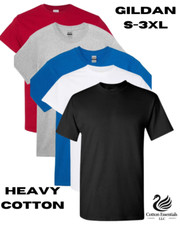 Gildan (5-pack) Bulk Solid Heavy Cotton Short Sleeve Blank Men T-Shirt S-3XL picture
