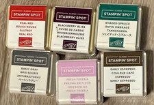 Lot of 6 New  Unused Stampin'  UP CLASSIC  Ink Spots  -  (Lot E) picture