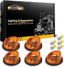 5X Amber Cab Marker Roof Lights + T10 LED Bulbs For 1969-1987 Pickup Truck picture