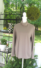 Pure J. Jill Relaxed Turtleneck top shirt blouse Large pima cotton long sleeve r picture