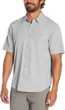 Orvis Men's Short Sleeve Shirt Woven Moisture Wicking Quick Dry Gray XXL 2XL picture