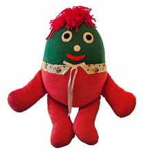 Humpty Dumpty Vintage 1975 Handmade Retired Egg Plush Doll Play School UK TV picture