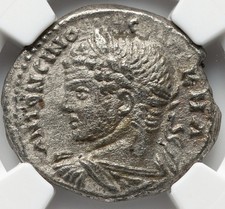 Caracalla 198-217 AD, NGC XF, HUGE Silver Tetradrachm, ANTIOCH Roman Empire Coin picture
