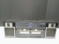 Vtg SONY CFS-W360 FM/AM Stereo Dual Cassette Boombox w/ Detachable Speakers work picture