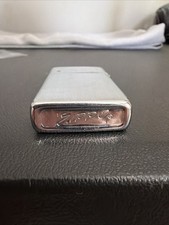 Vintage 1972 Machined Zippo Slim Lighter Missing FLINT picture