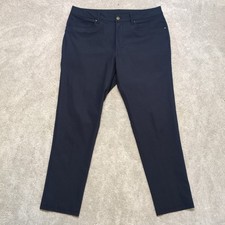 lululemon Pants Mens 34x30 Obsidian ABC Classic Fit Warpstreme Trouser Straight picture