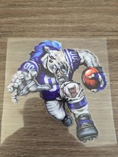 Indianapolis Colts Running Football Player Raised UV DTF Decal 4in X 4in Color picture
