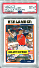 JUSTIN VERLANDER 2005 Topps Update rookie PSA 10 GEM MINT future HOF 3500 Ks picture