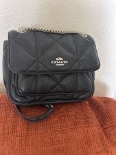 Coach Klare Crossbody 25 With Puffy Diamond Quilting Black / Silver hardware picture