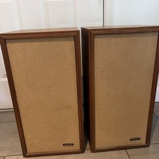 Radio Shack Realistic Optimus 1 Speaker (Set Of 2) Vintage Japan 8OHMS wooden picture