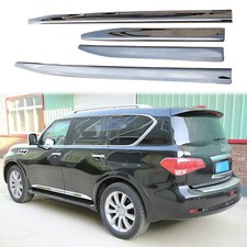 4X Chrome Door Side Sill Moulding Trim Plate Strip For Infiniti QX80 2011-2024 picture
