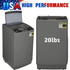 20/15.6lbs Full Automatic Washing Machine Compact Laundry Washer w/ Drain Pump💨 picture