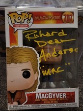 Funko POP Television MacGyver 707 Signed By Richard Dean Anderson JSA & Case picture