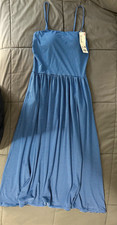 Uniqlo AIRism Cotton Camisole Bra Dress | Stripe Size S picture