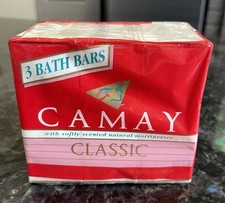 Vtg Camay Soap Pink Classic Softly Scented Beauty Bar Pack of 3 P&G Discontinued picture
