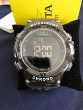 Invicta Racing Burnout 49043 Men's 52mm Digital Watch Brown Transparent  picture
