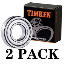 （Qty.2) TIMKEN 6205-ZZ 25X52X15MM Double Metal Seal Bearings 6205ZZ picture