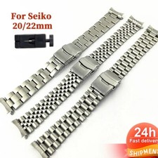 20mm 22mm Solid Stainless Steel Band Strap For Seiko SKX007 SKX009 SKX011 Curved picture